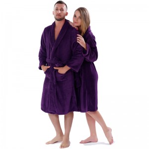 Дамски халати за пижама в едноцветен плътен цвят